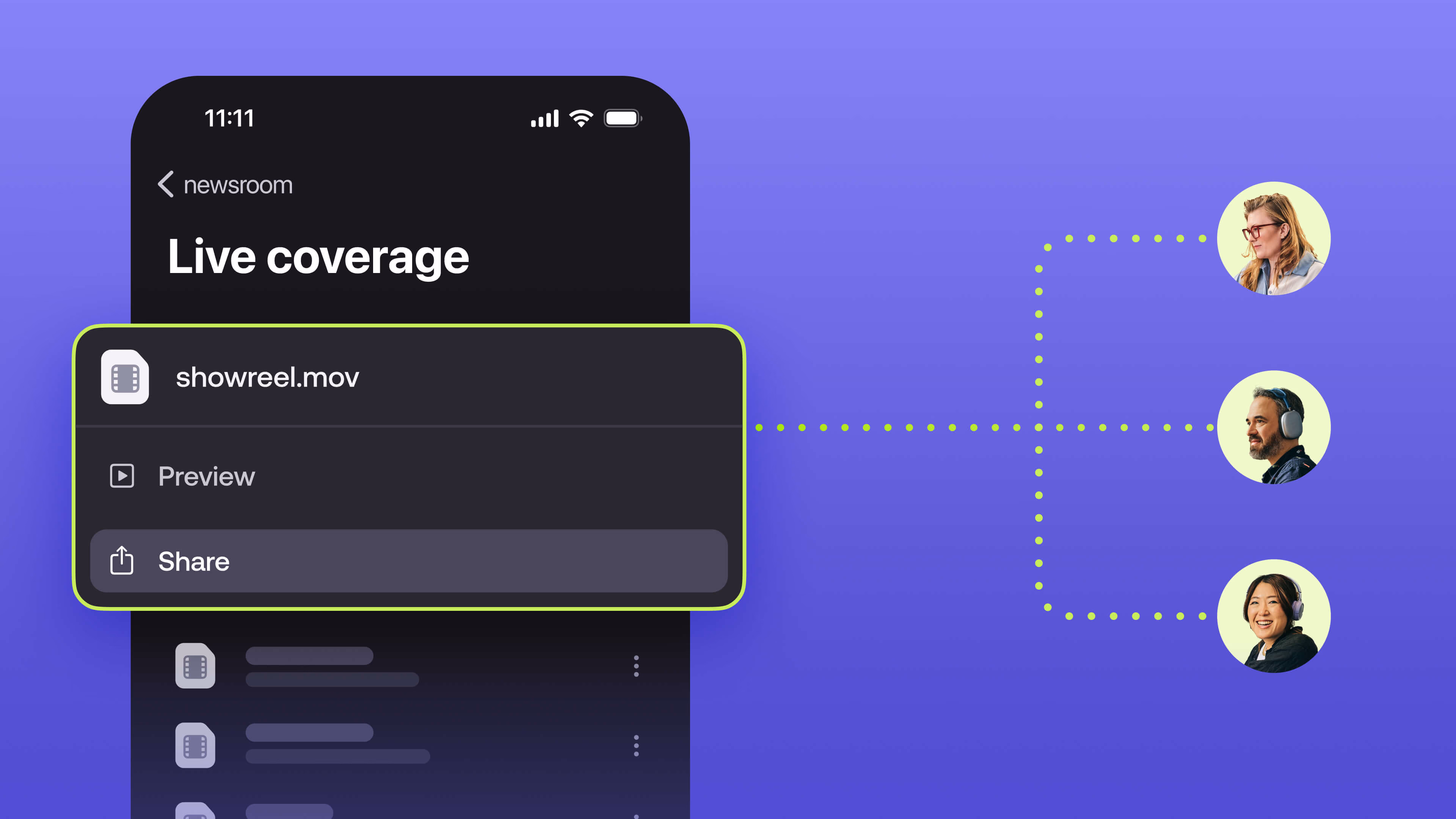 LucidLink mobile app.