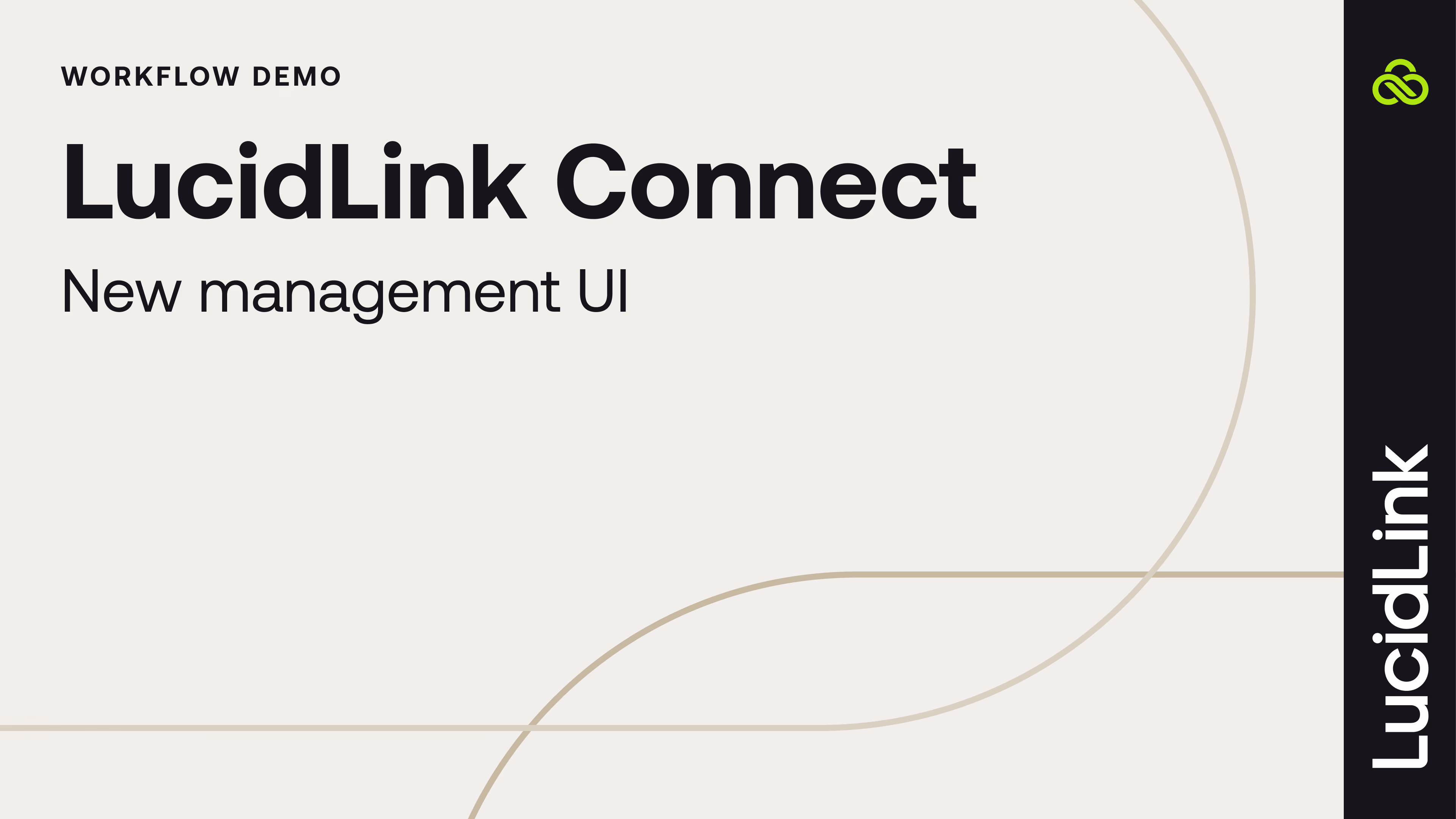 LucidLink Connect workflow demo.