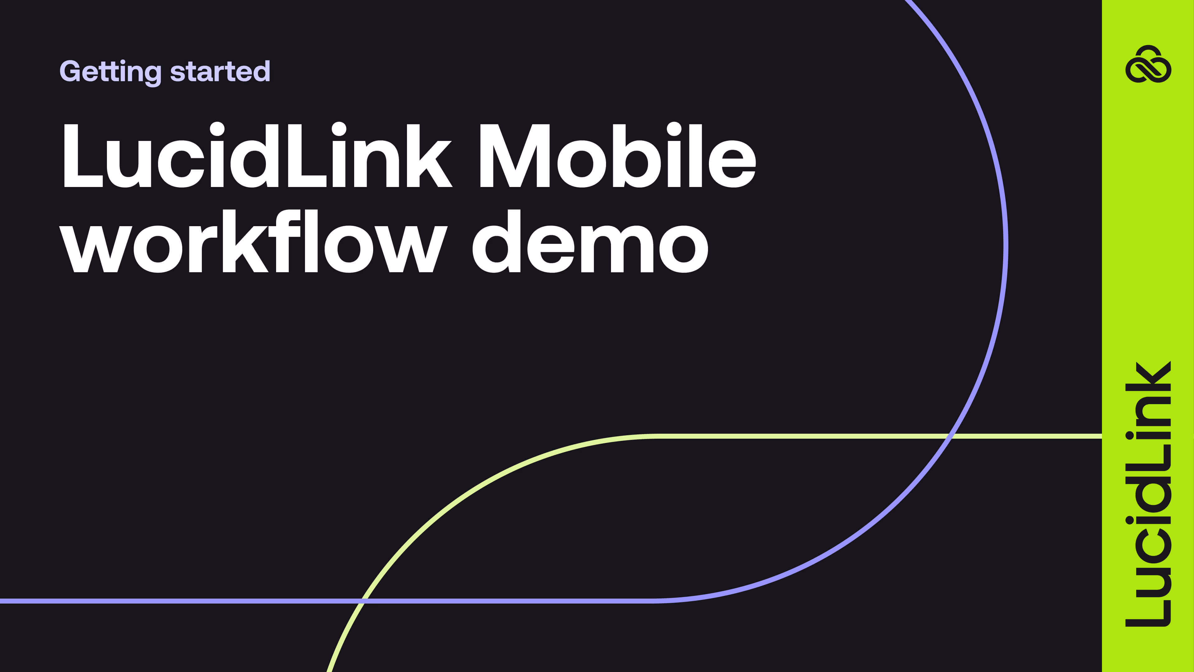 LucidLink mobile workflow demo.