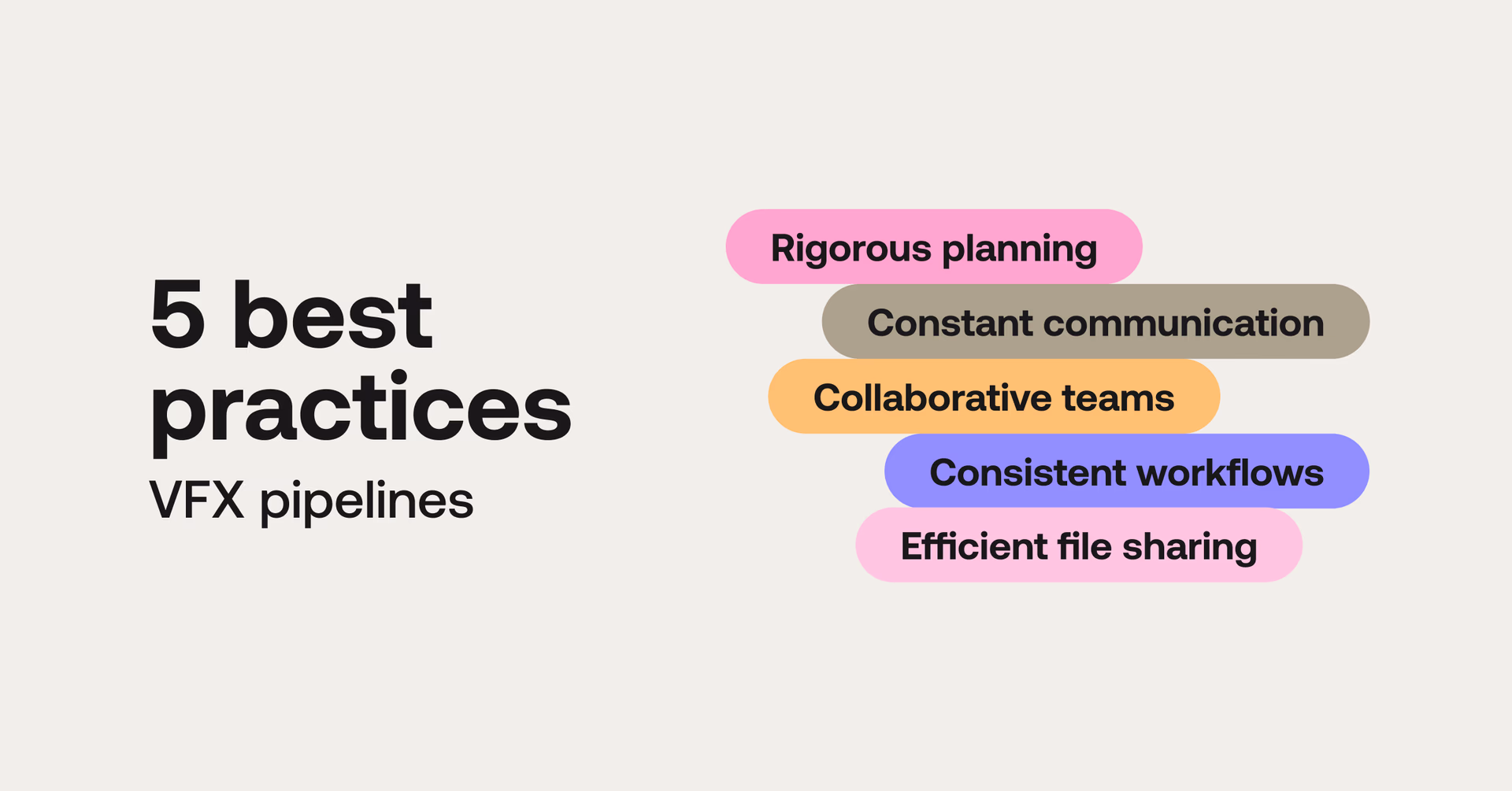 5 best practices for VFX pipelines 