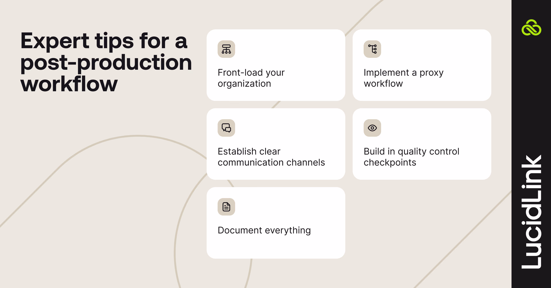 5 expert tips to optimize your post-production workflow