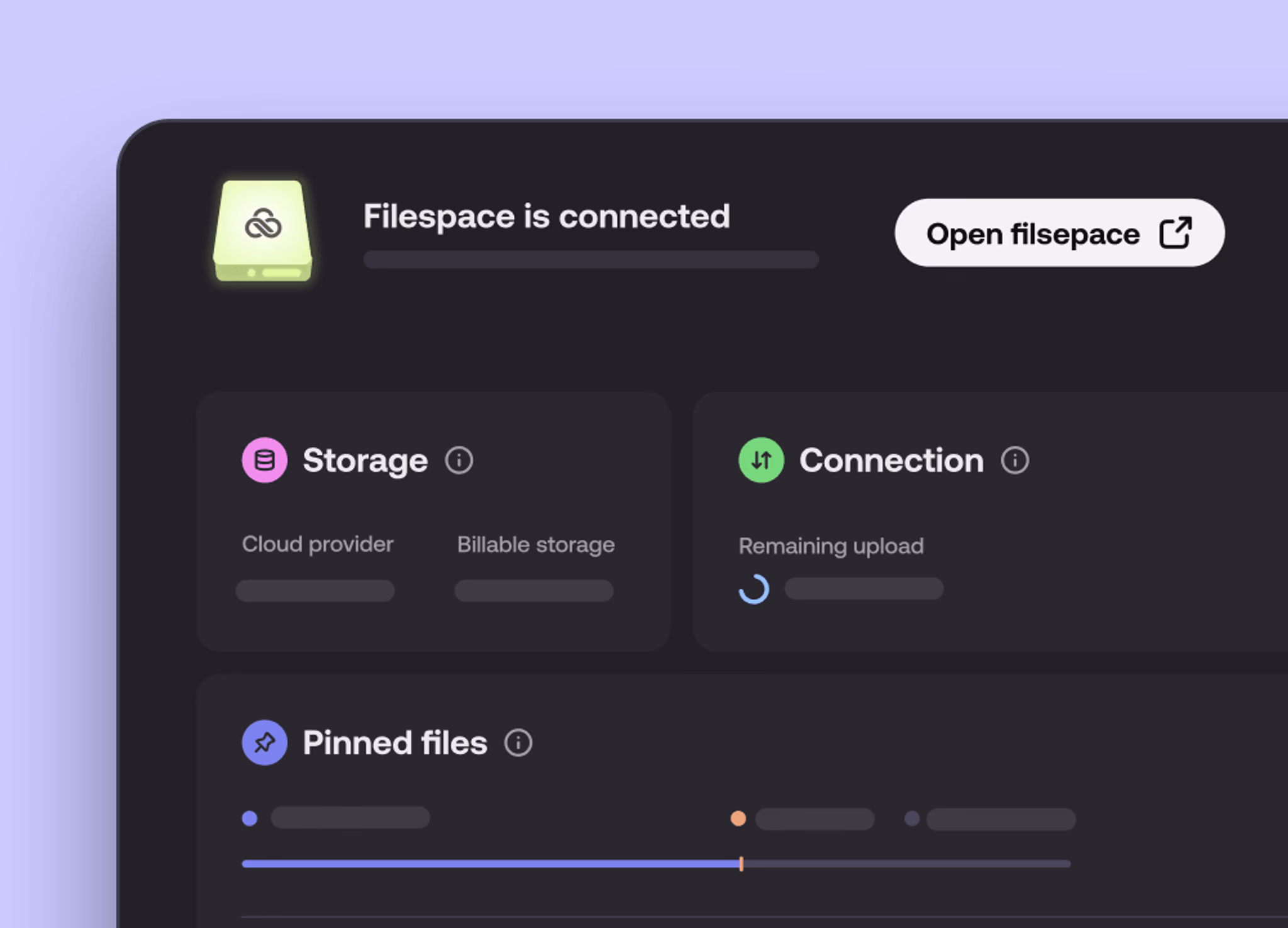 Connecting LucidLink filespace.