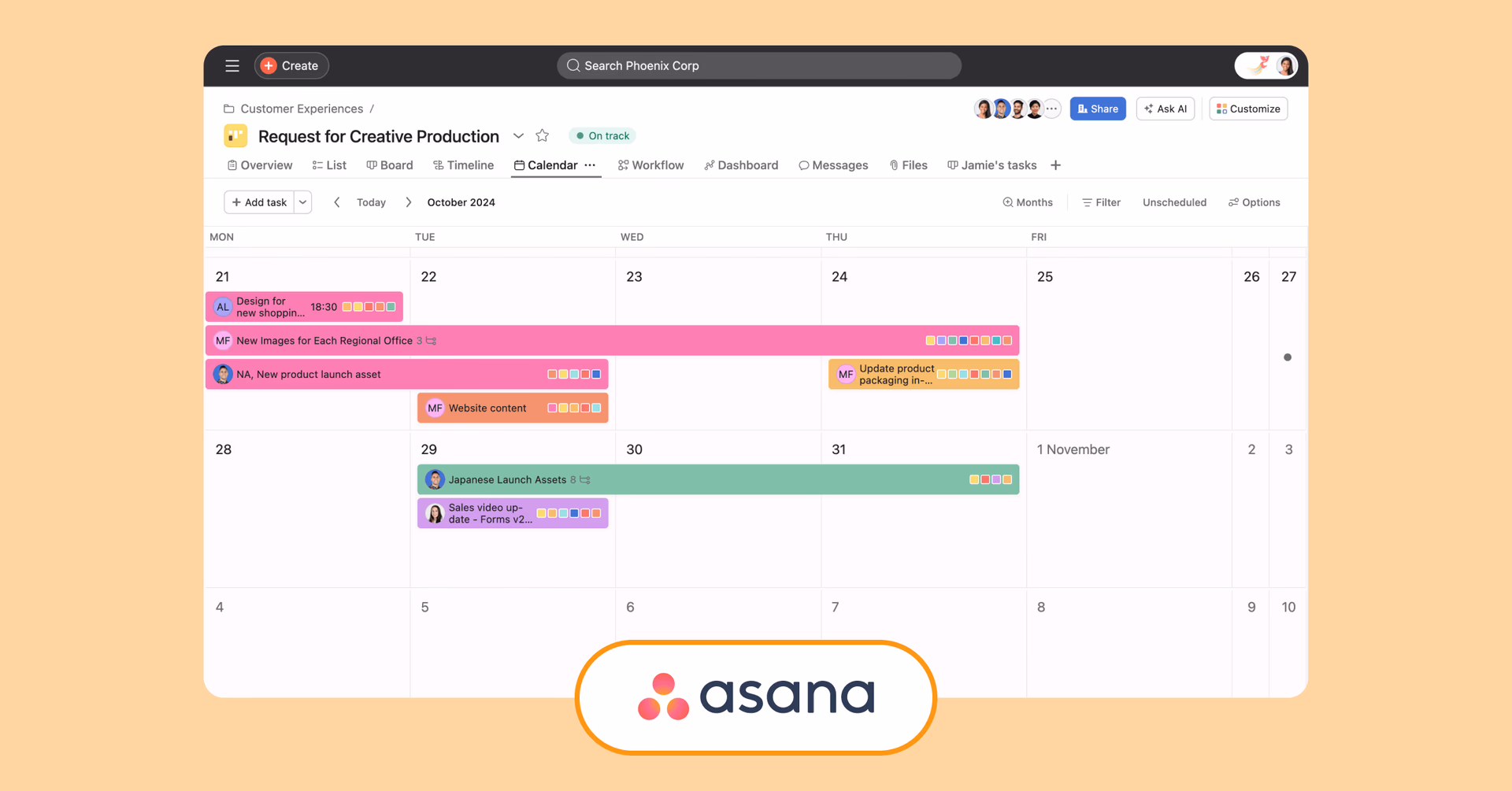 Asana interface