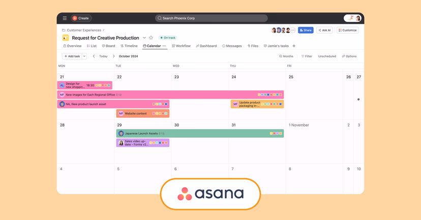 Asana interface