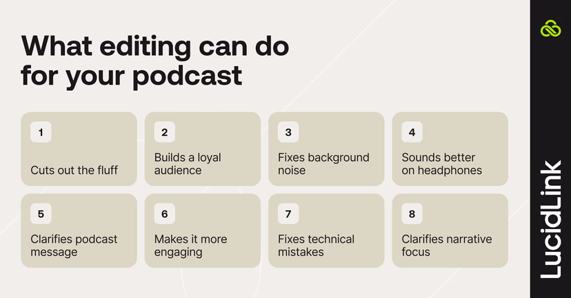 Eight benefits of podcast editing