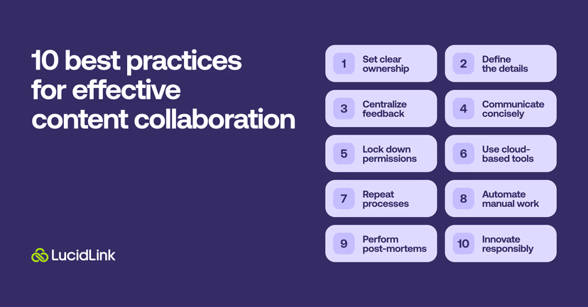 Ten best practices for effective content collaboration