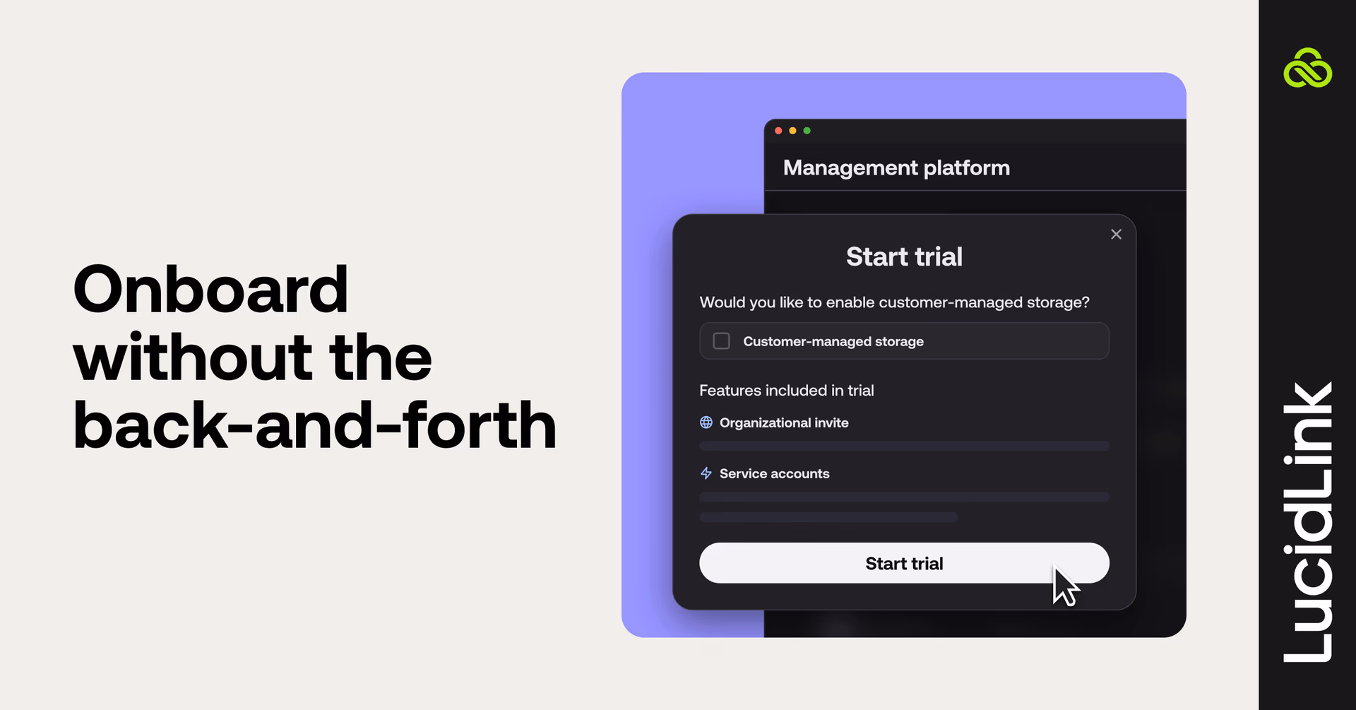 Onboard customers without the back-and-forth.