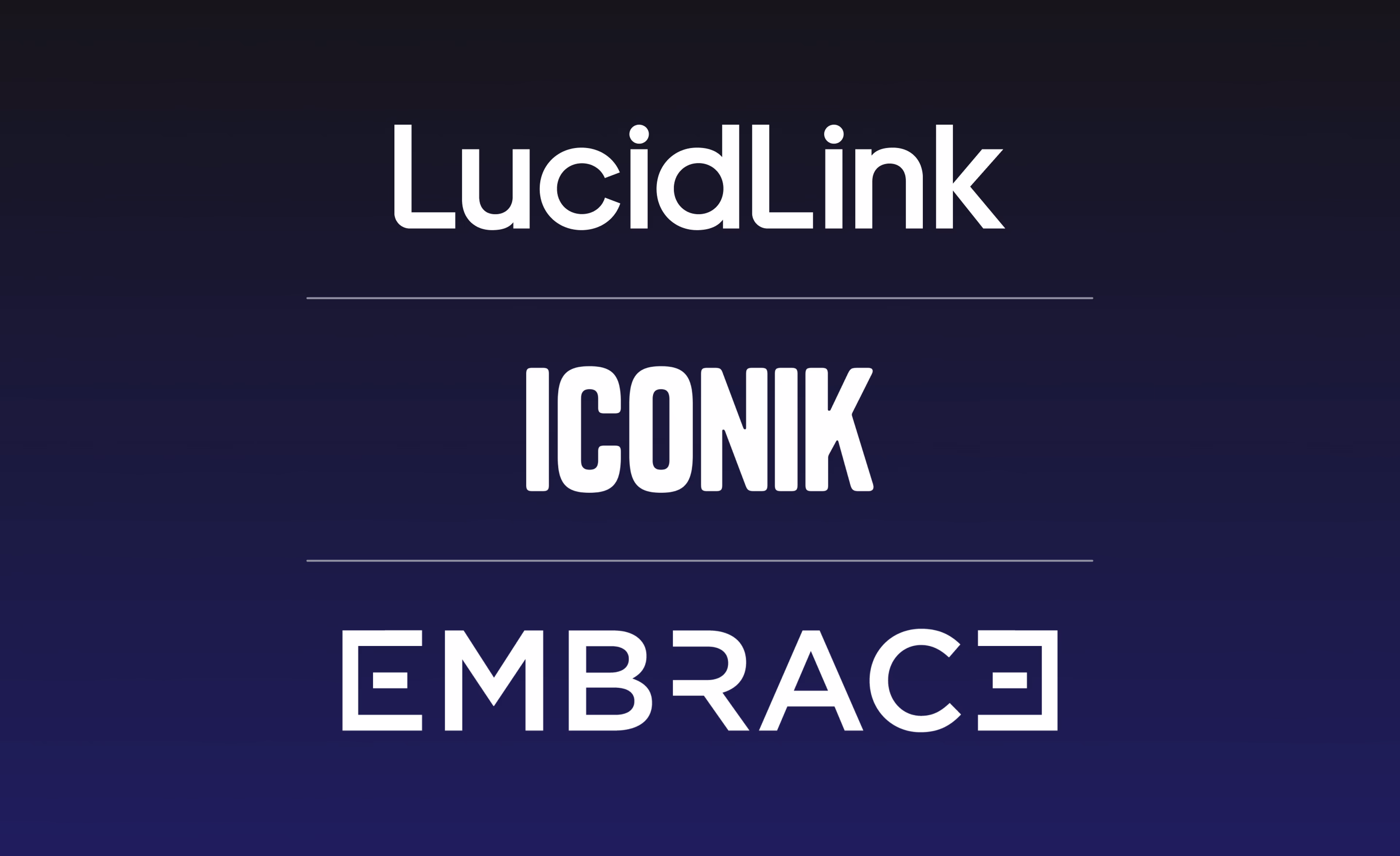 oin Embrace, LucidLink, and Iconik for a virtual demo