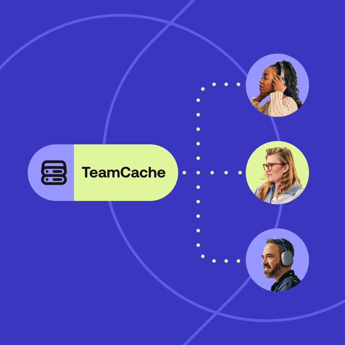 TeamCache connecting teams working in different locations.