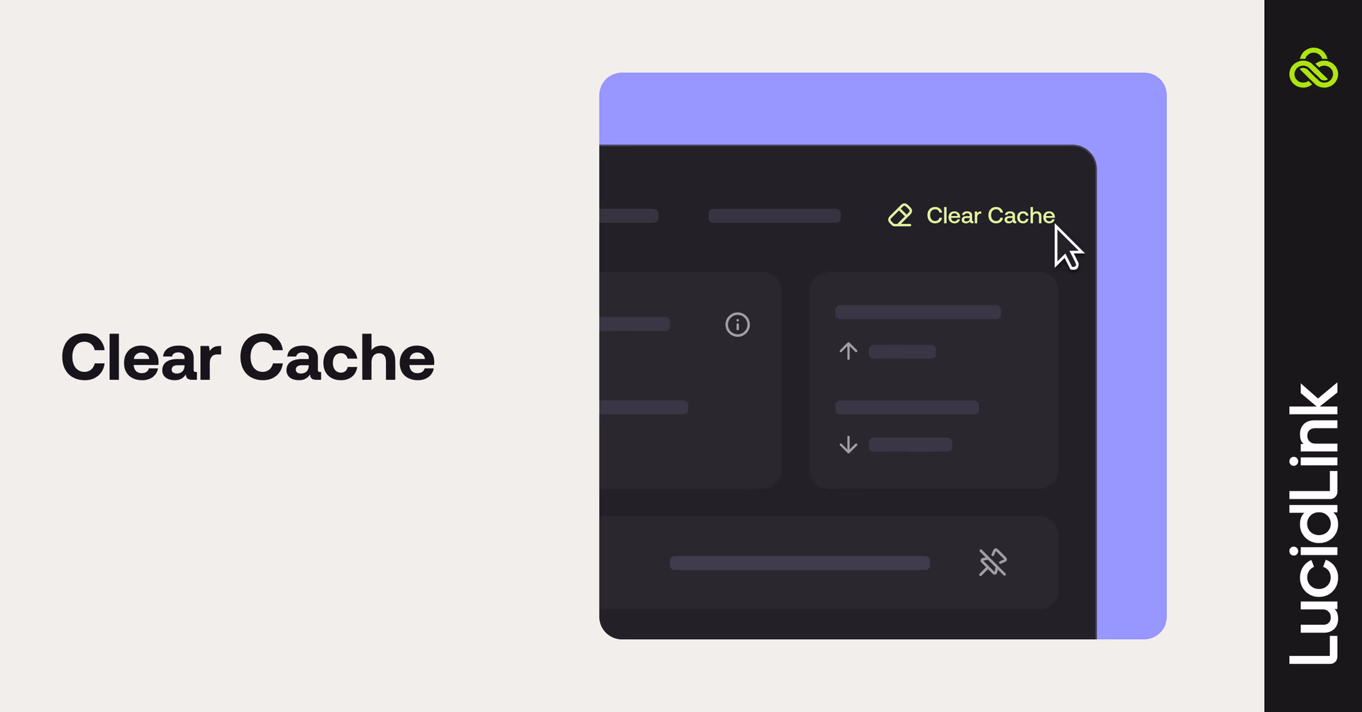 Clear Cache settings.