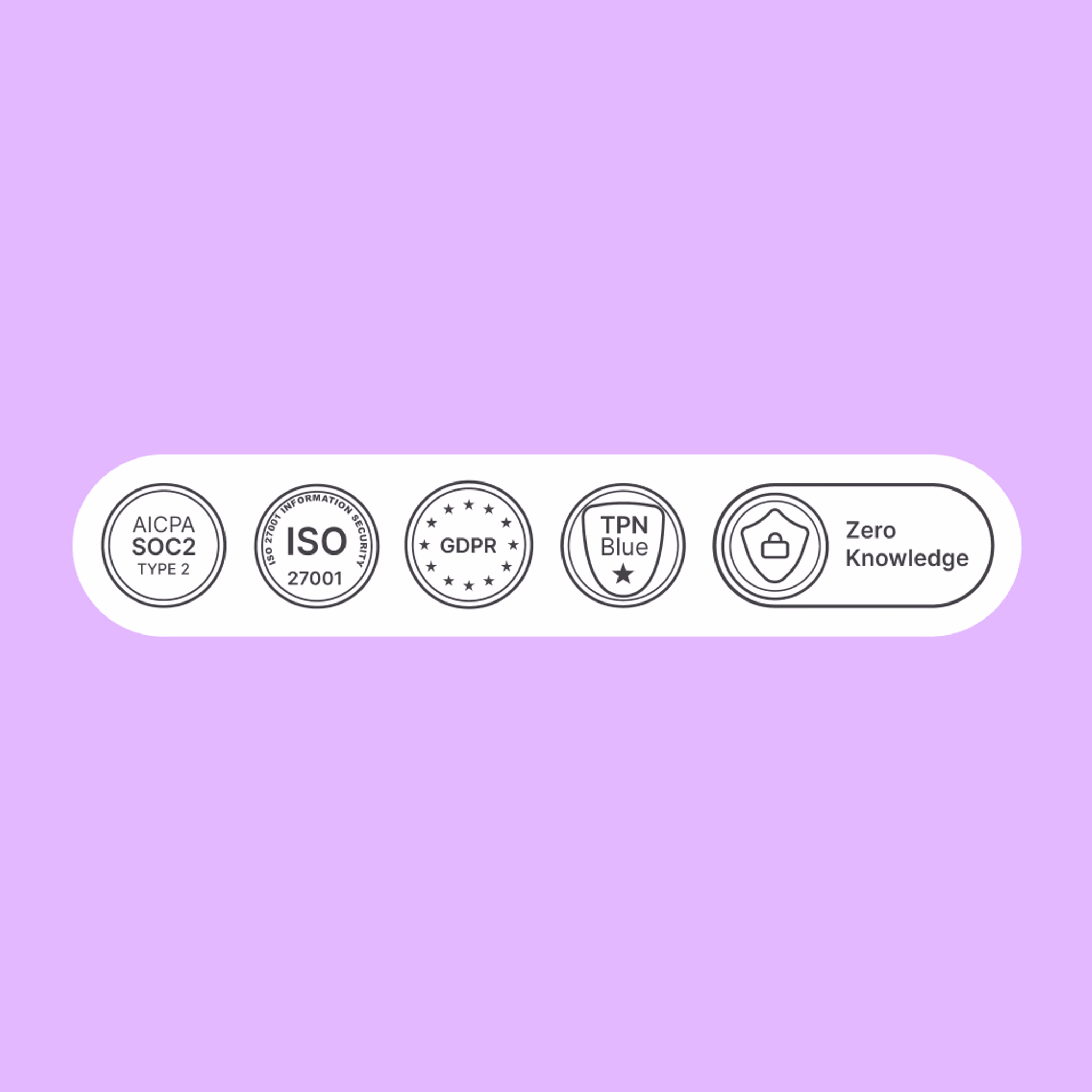 Security badges. 