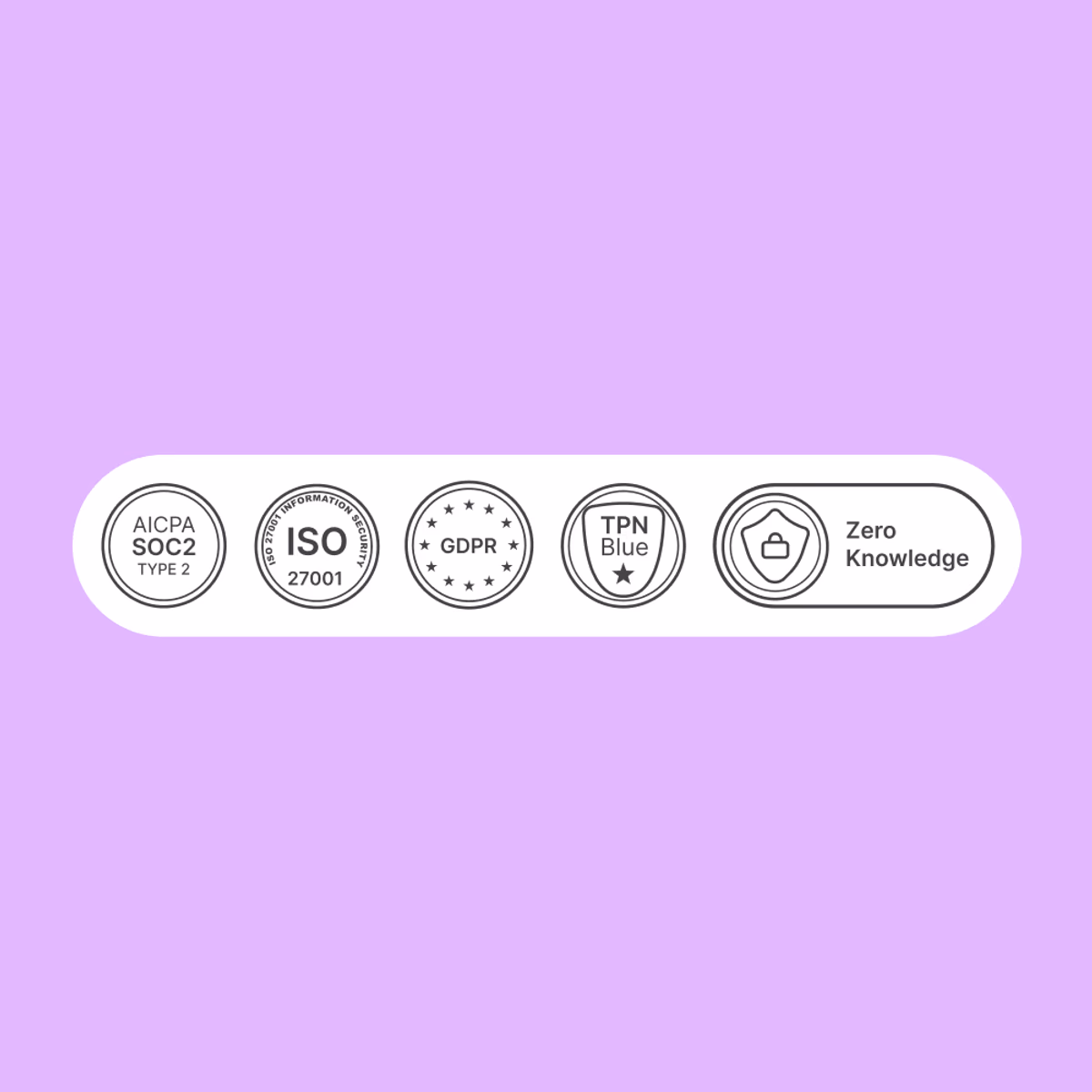 Security badges.