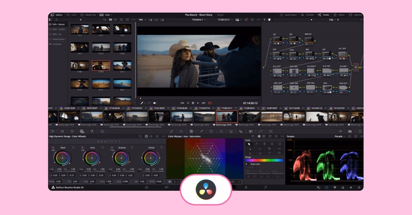 DaVinci_Resolve interface