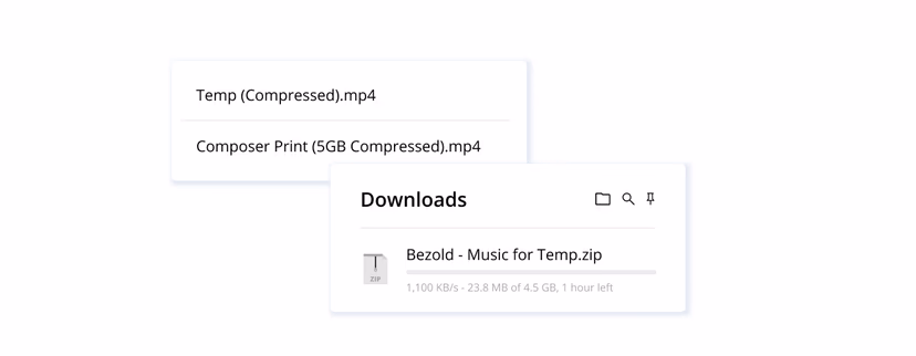 Downloading music files