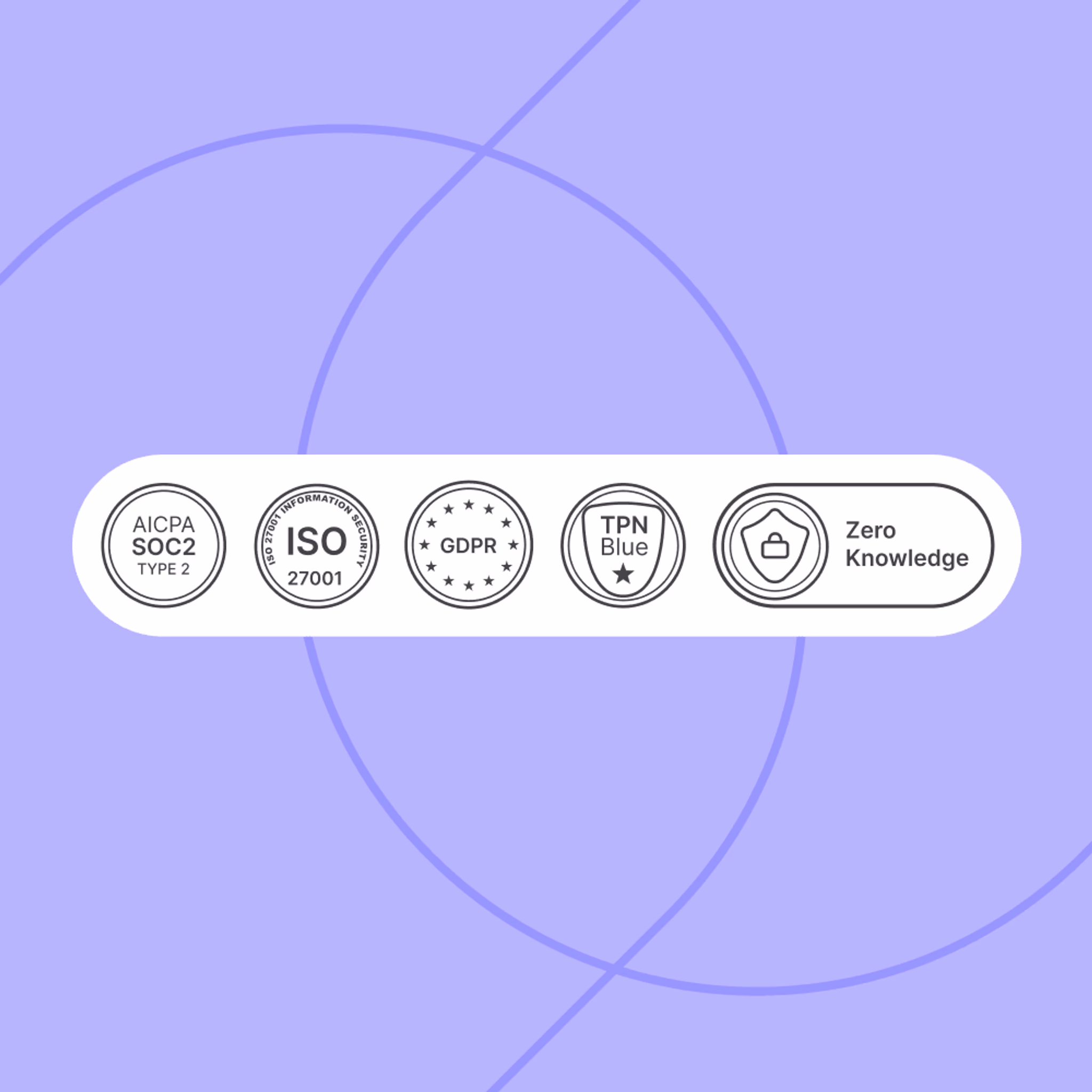 Security badges. 
