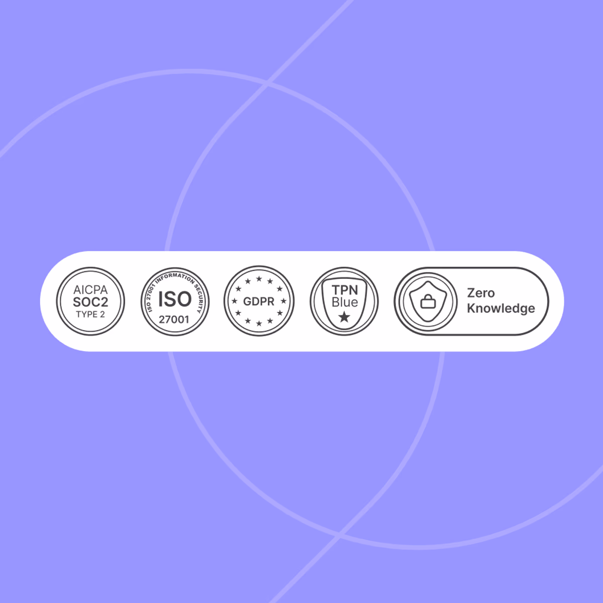 Security badges. 