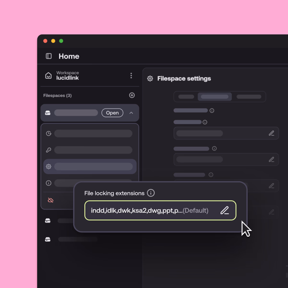 LucidLink file locking