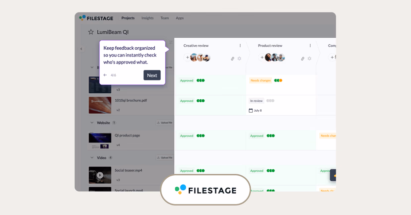 Filestage interface