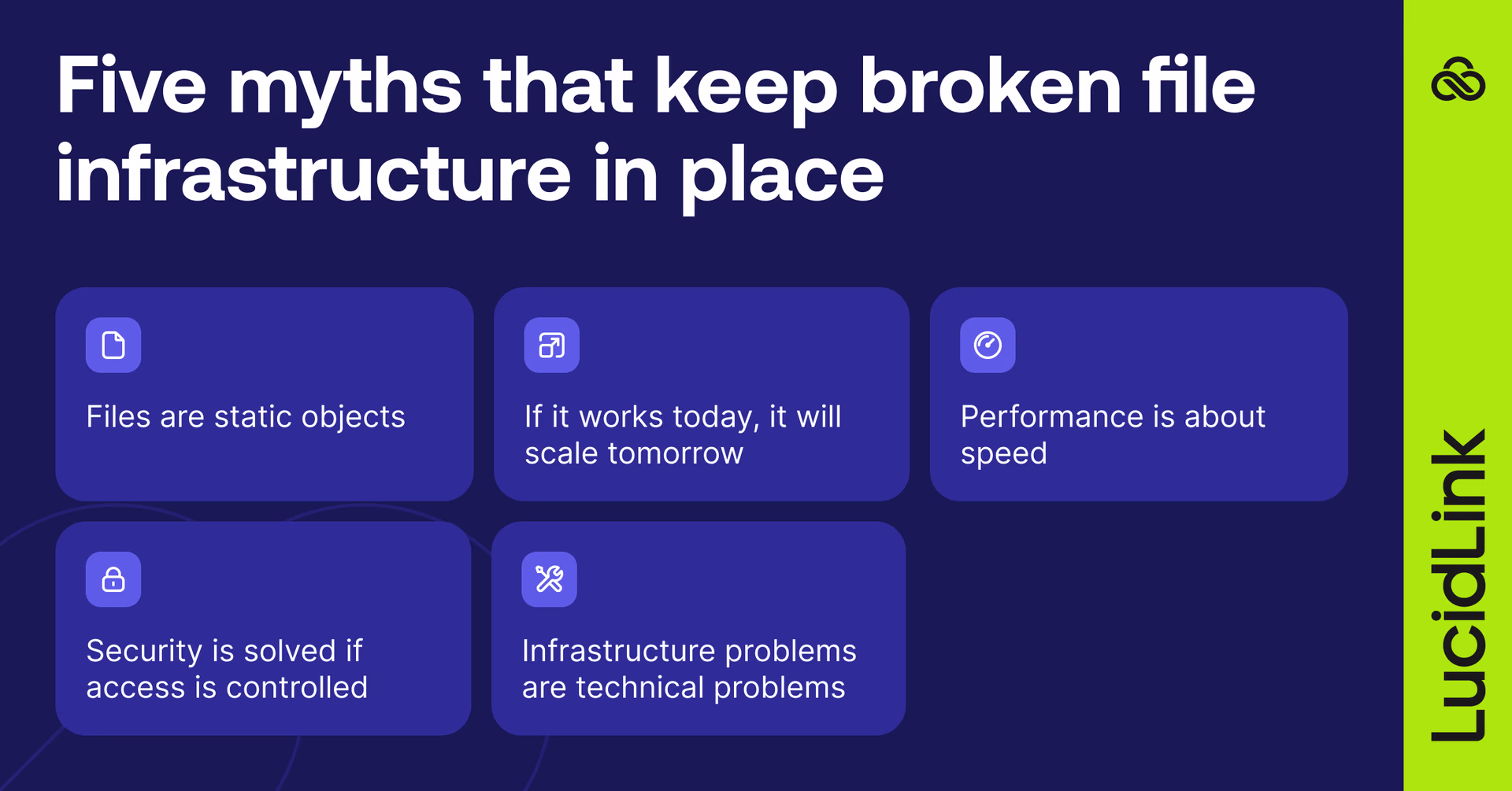 Five myths that keep broken file infrastructure in place.