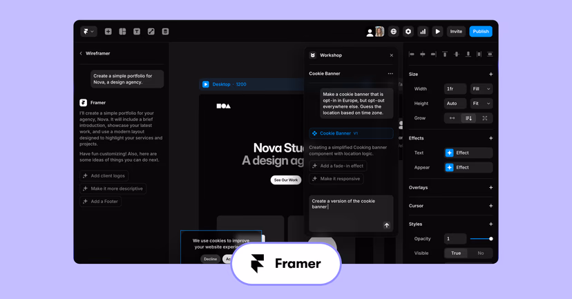 Framer interface