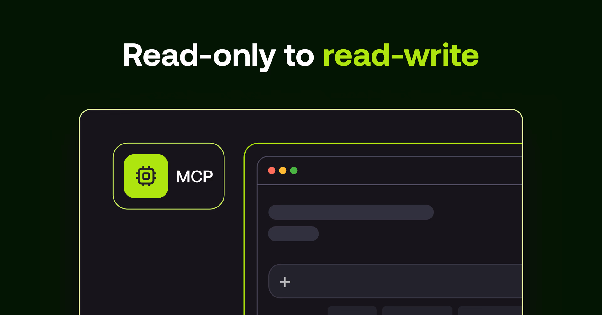 Read-only to read-write.