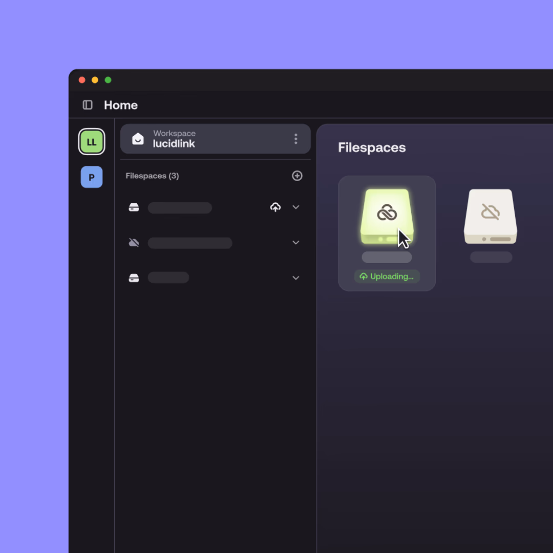 General LucidLink interface