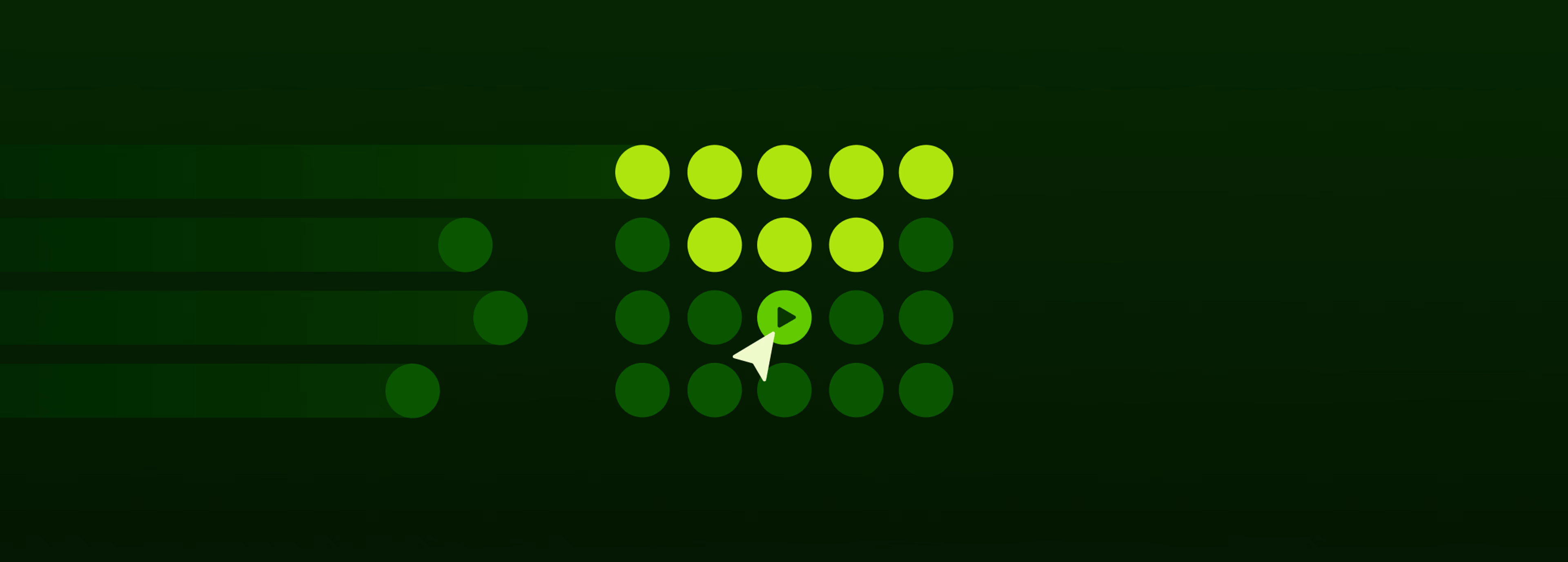 A mouse cursor accessing large files instantly through LucidLink.