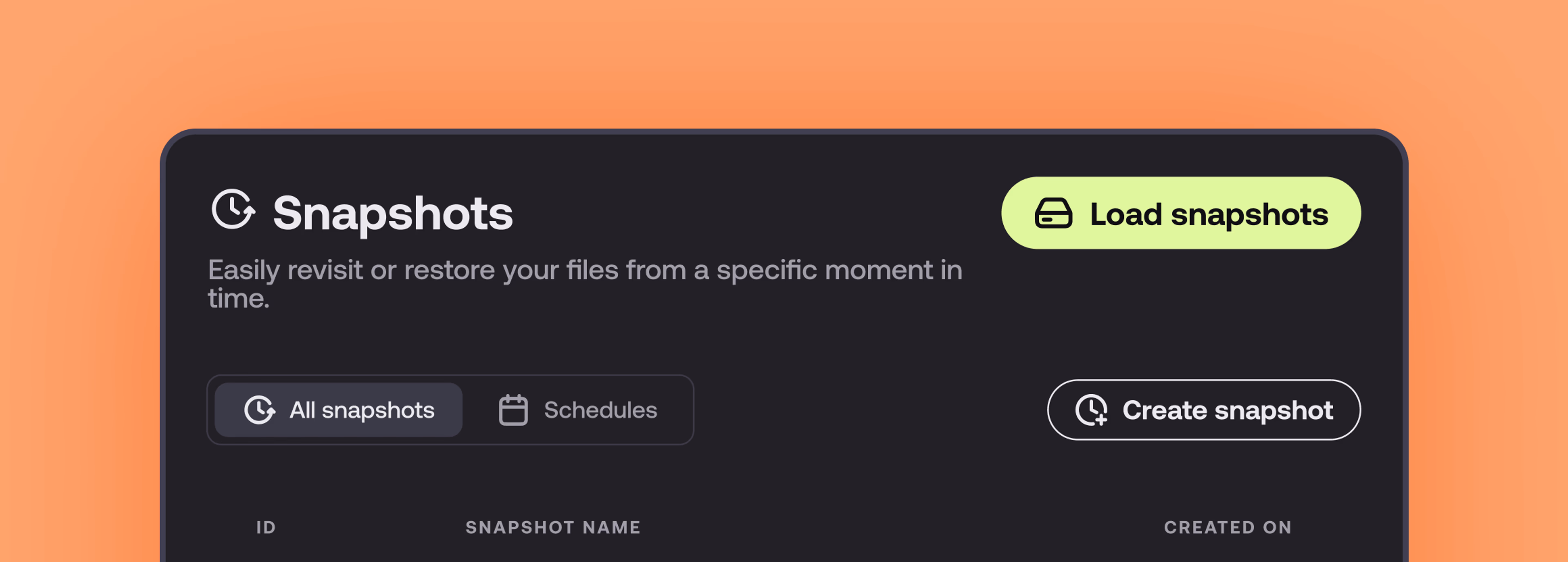 Snapshots in LucidLink - restore exactly what you need