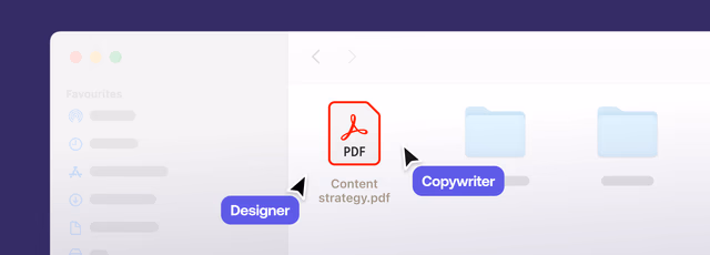 Collaborating on a pdf file