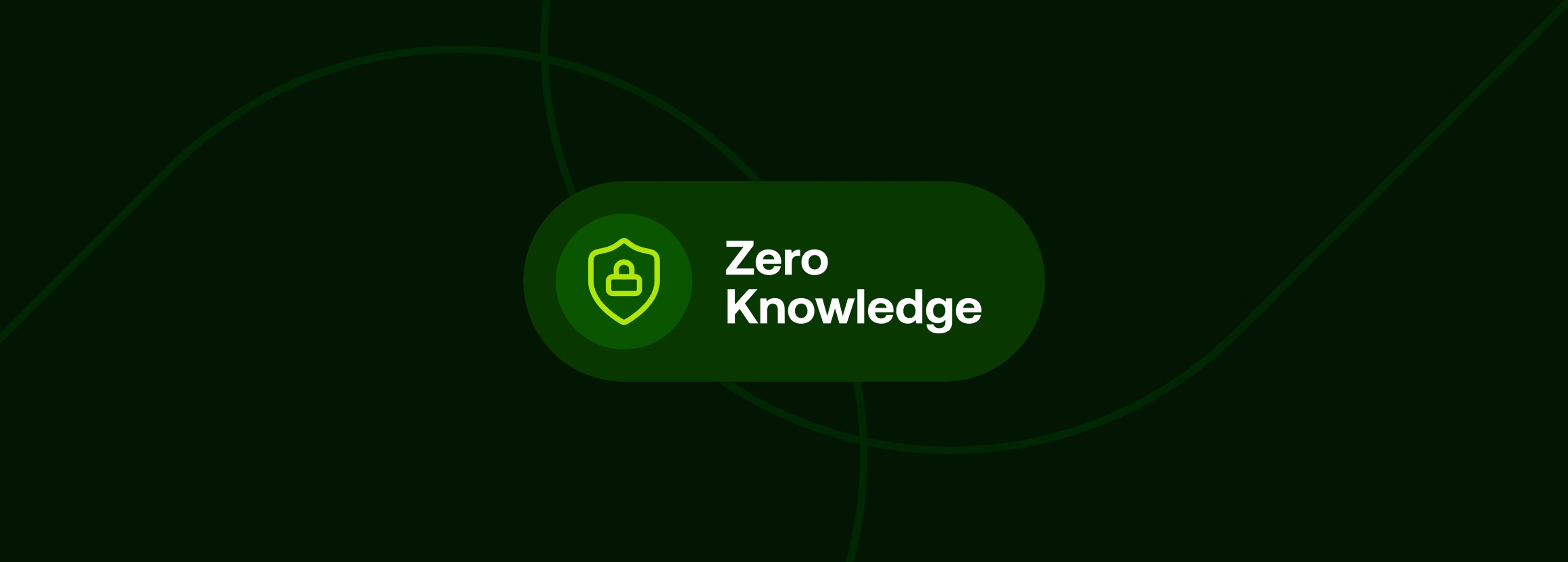 LucidLink's zero Knowledge security shield icon on dark green background.