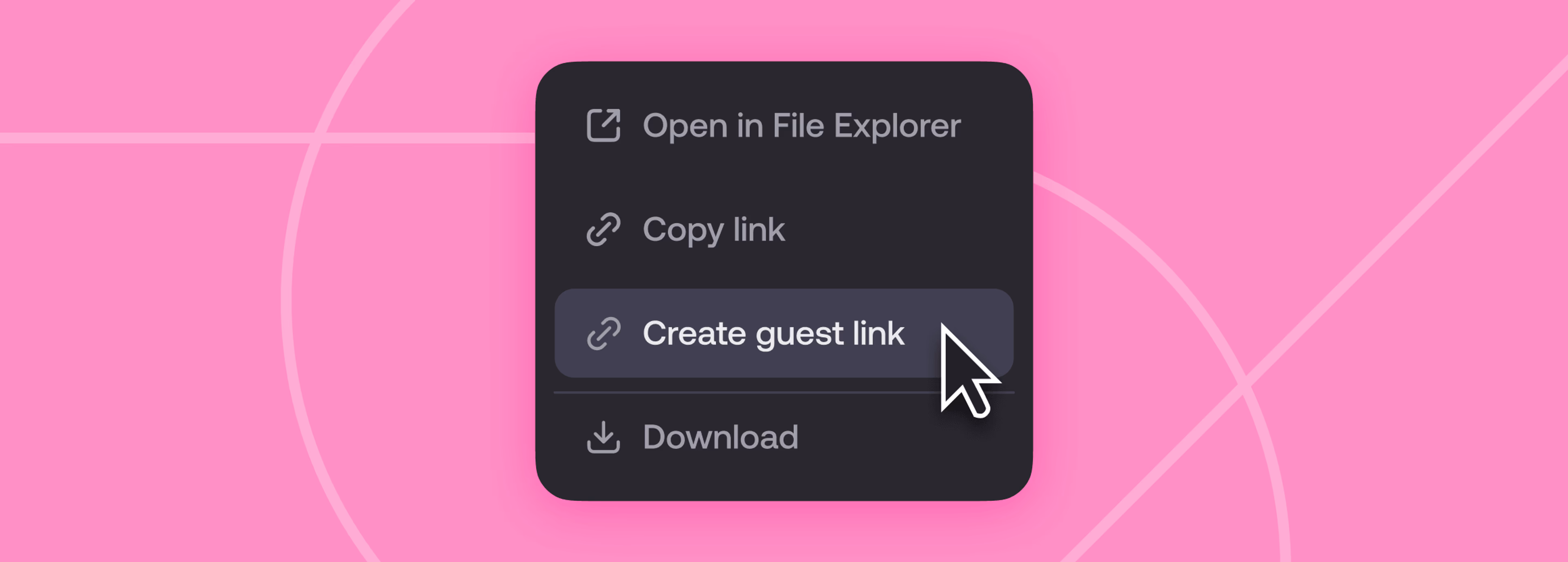 Create guest link feature.