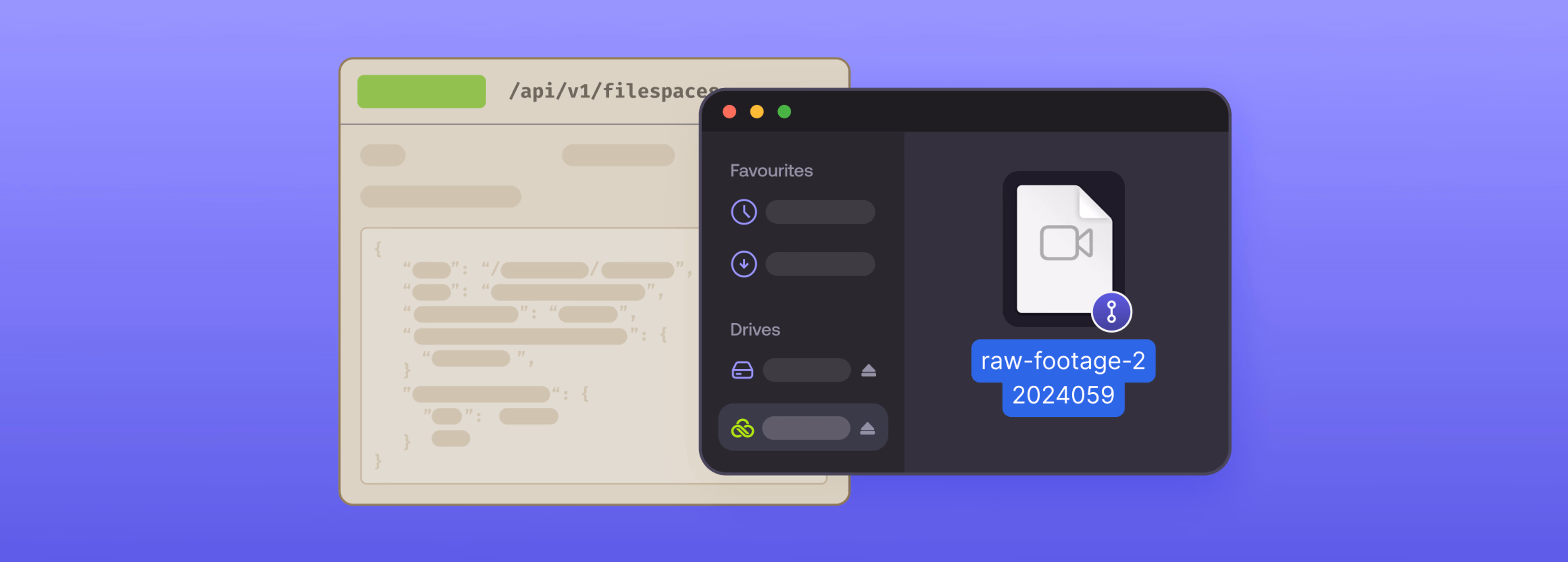 Real-time access to a video file through LucidLink Connect.