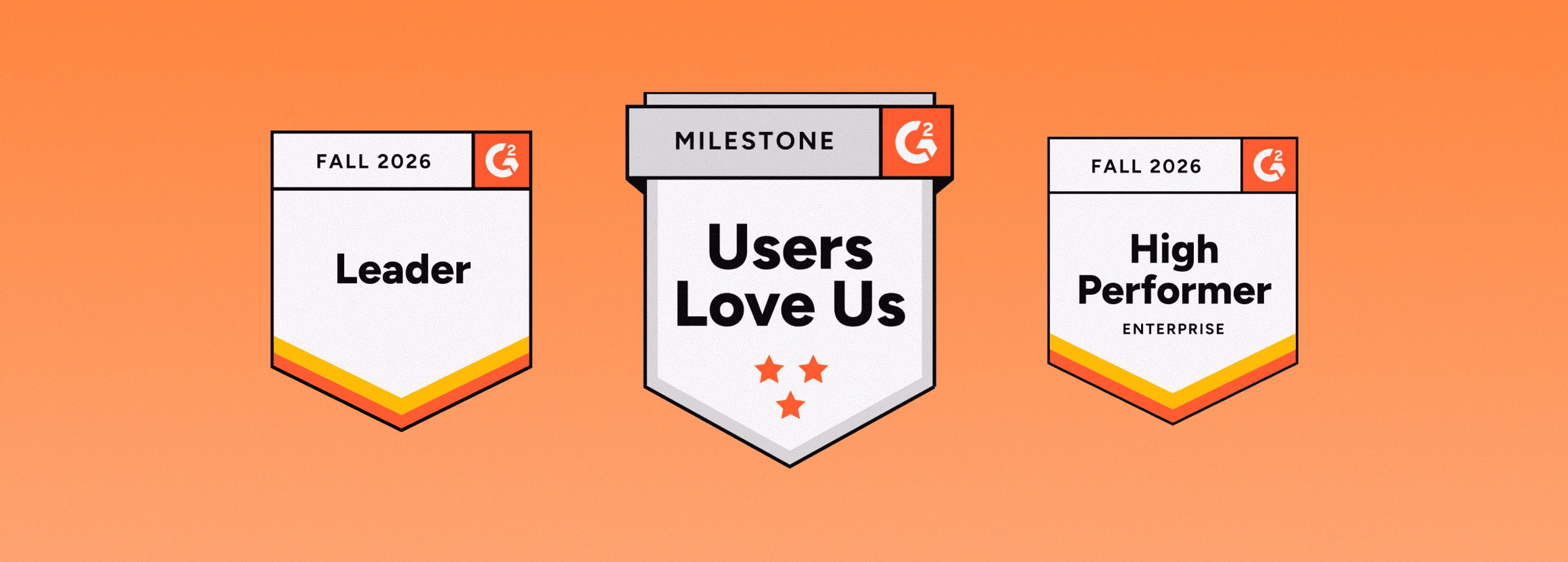 Three G2 badges from Fall cloud storage report 2026. 