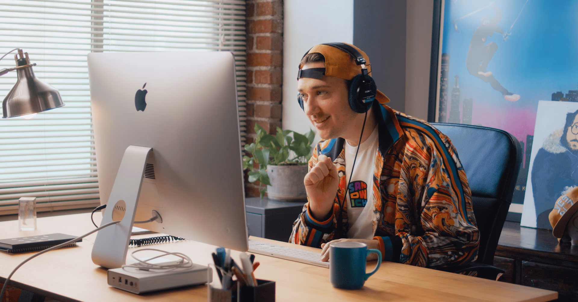 A LucidLink customer working on a creative project.