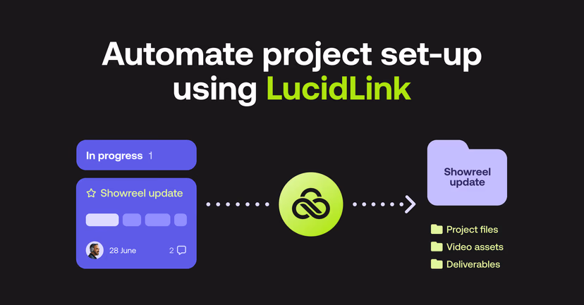 Automate project set-up using LucidLink