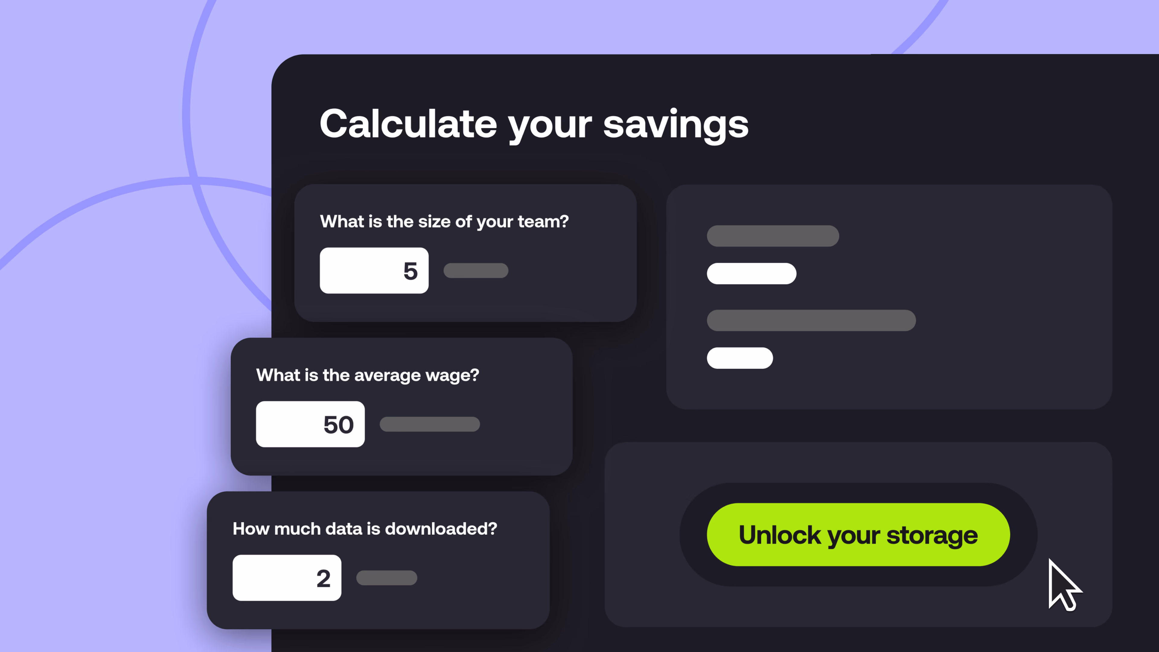 Savings calculator