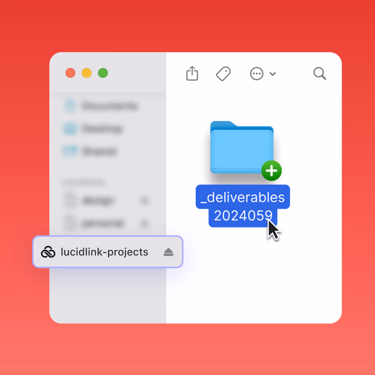 LucidLink as a local drive.