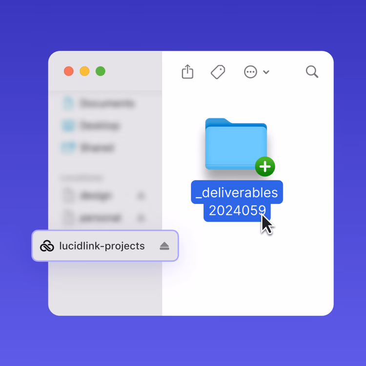 LucidLink filespaces in action.