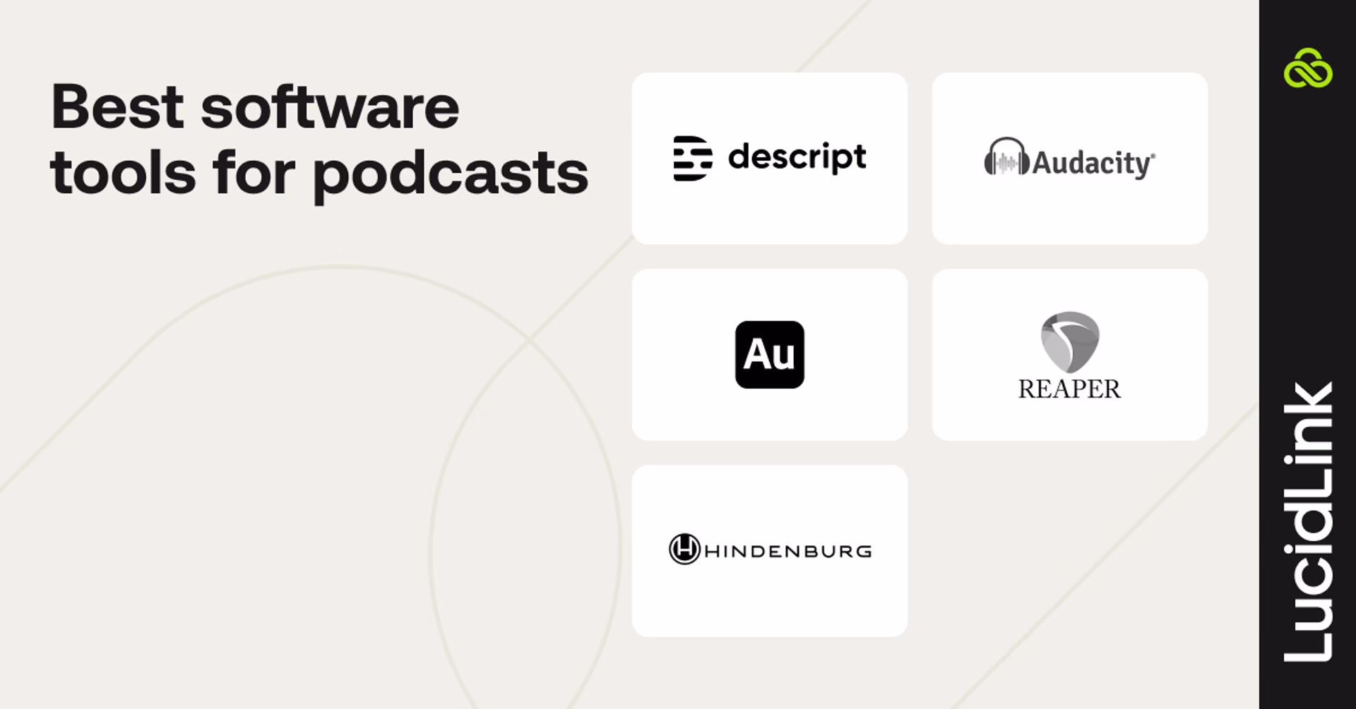 Best software tools for podcasts