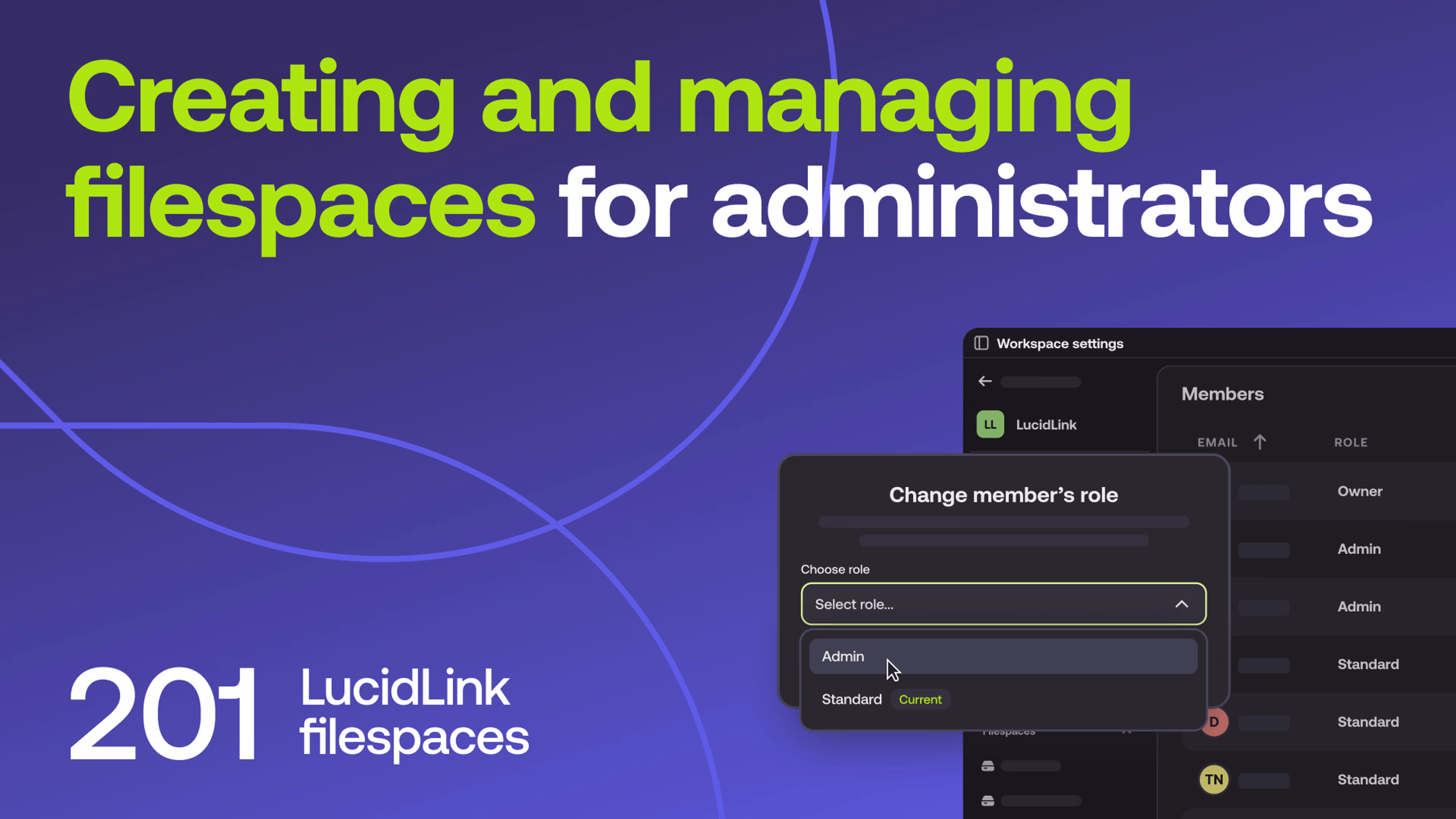 Creating and managing filespaces for administrators