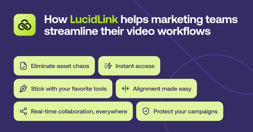 LucidLink helps marketing teams streamline their video workflow