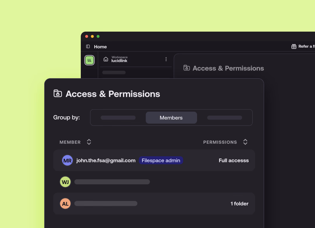 Manage access with confidence with LucidLink