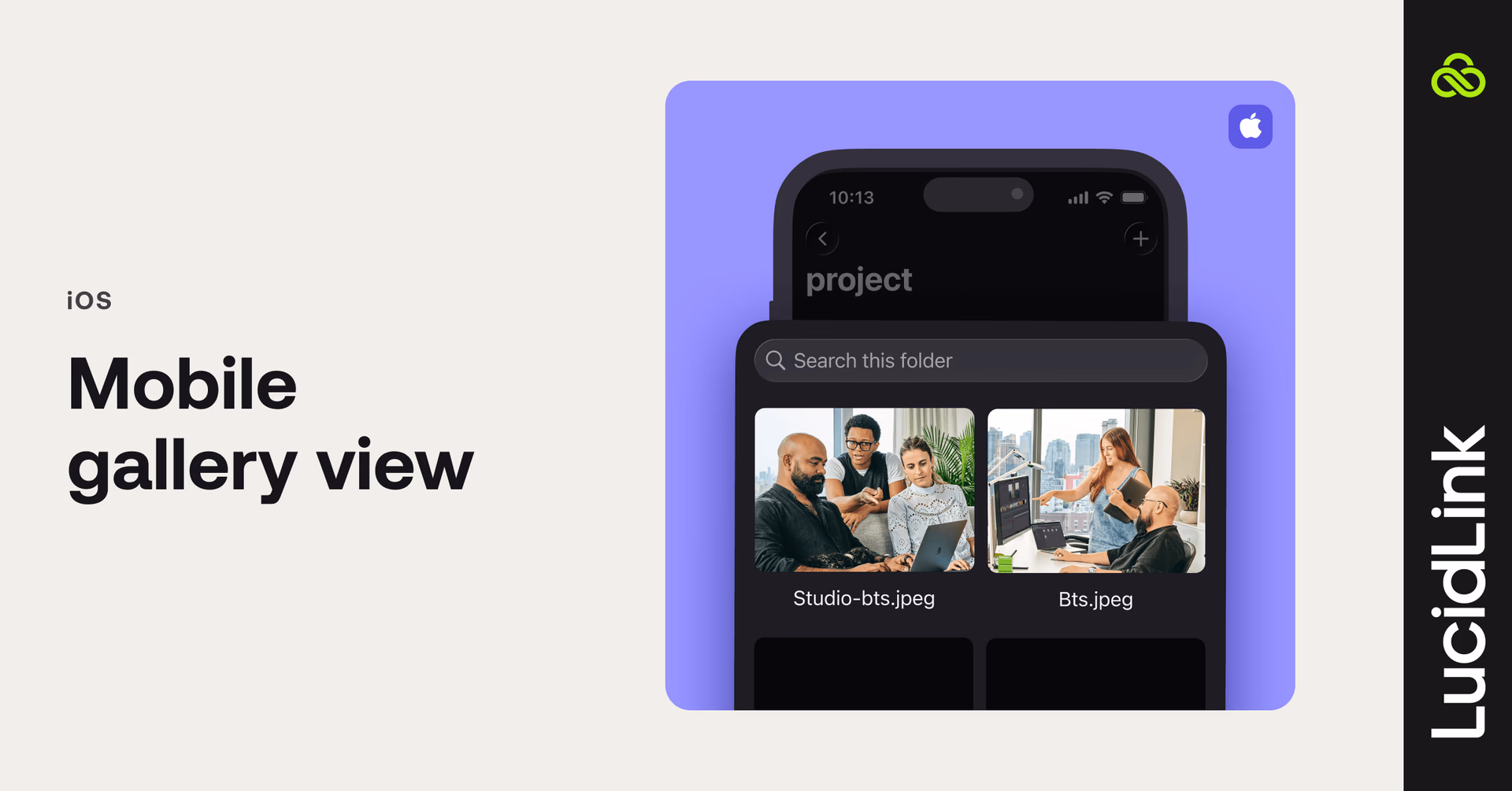 Mobile gallery view.