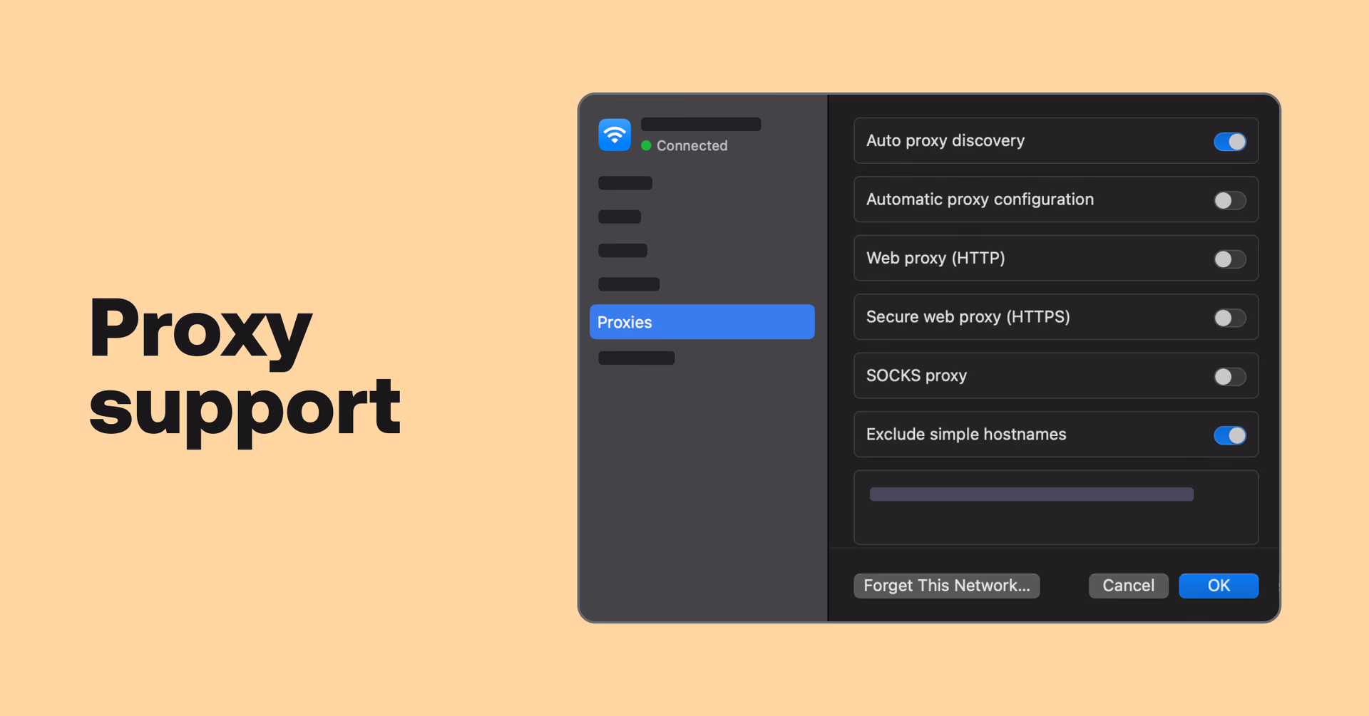 Proxy support