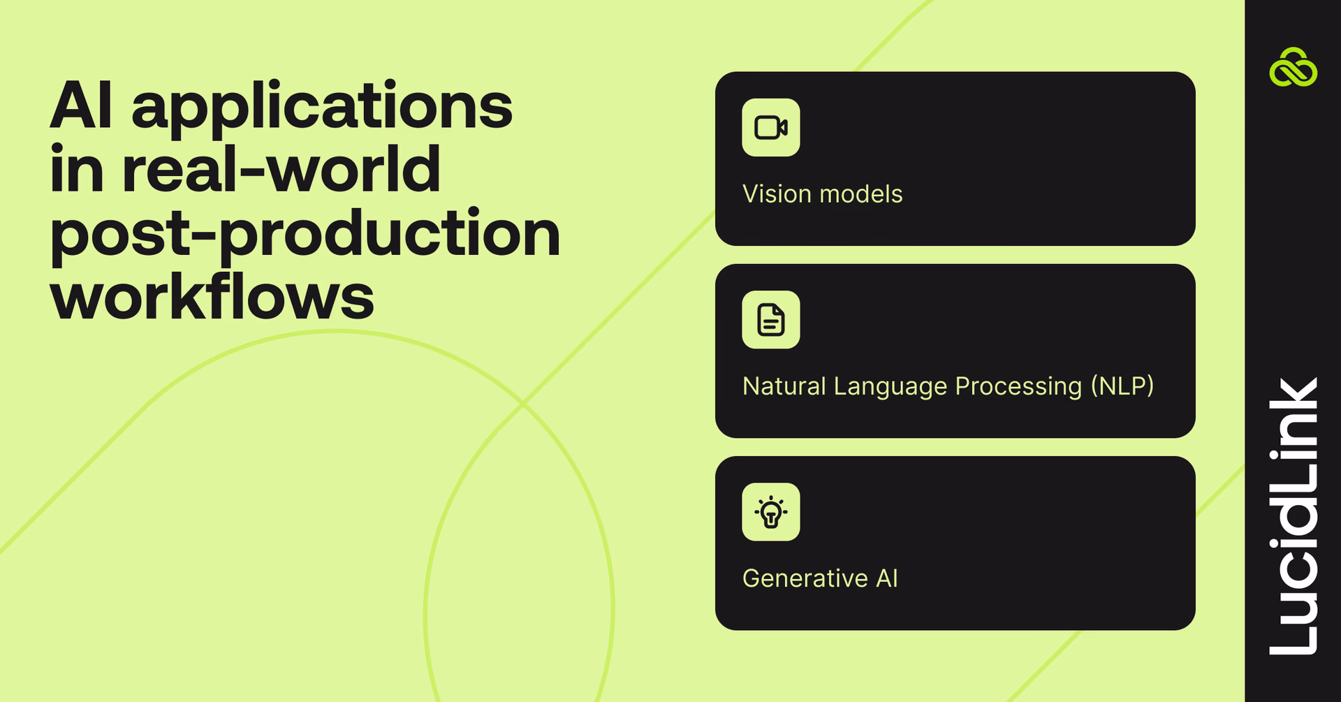 AI applications
in real-world
post-production workflows