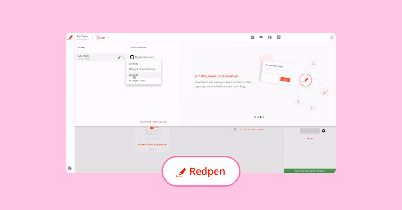 Redpen interface