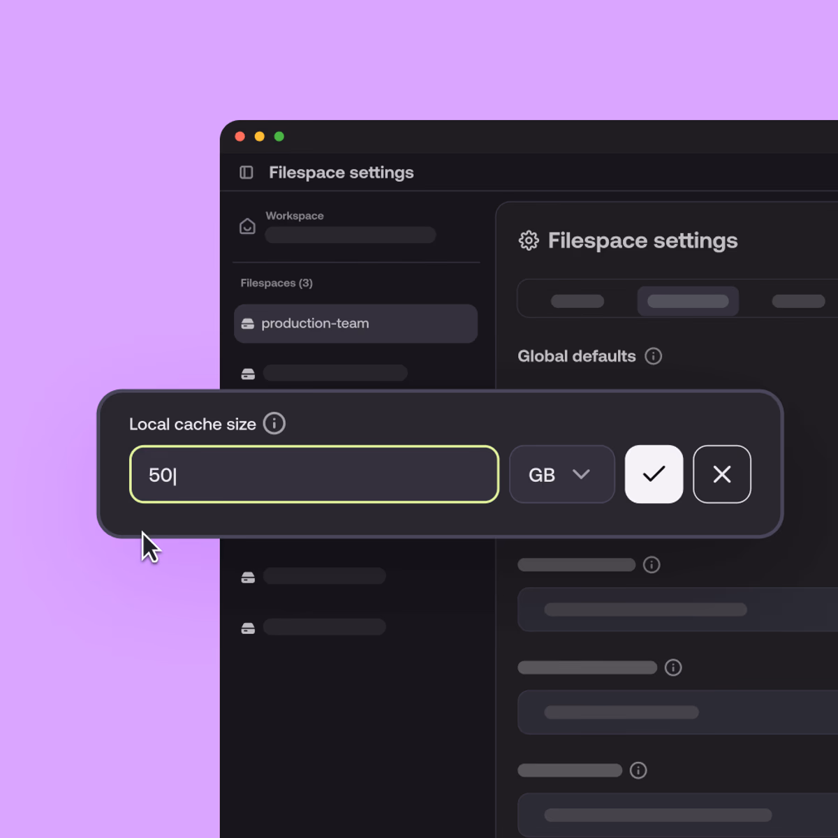 LucidLink smart caching