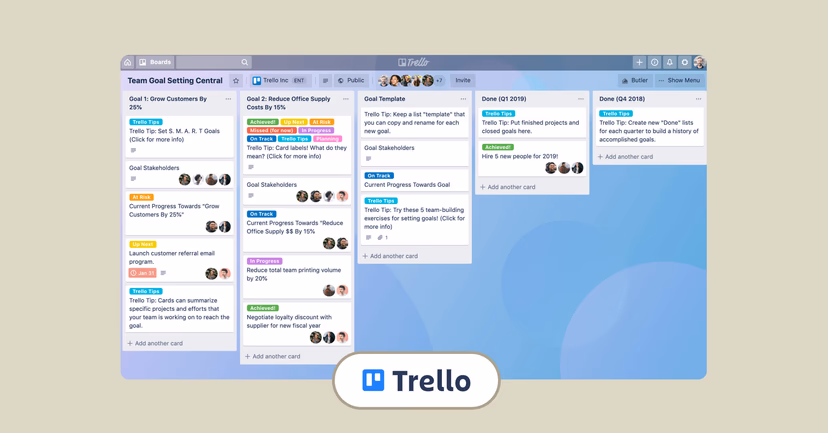 Trello interface