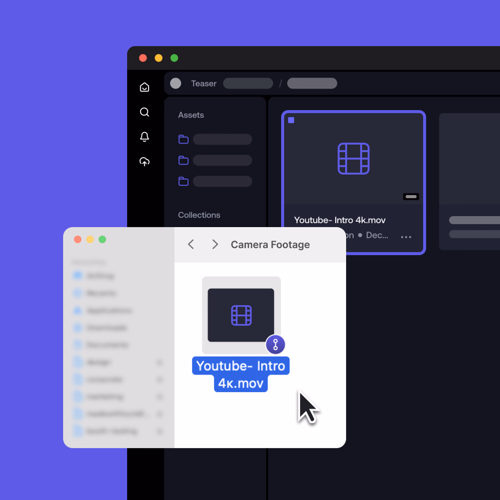Video file linked with LucidLink Connect