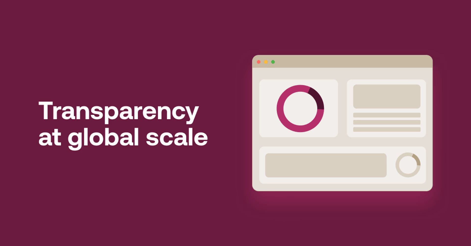Transparency at a global scale.